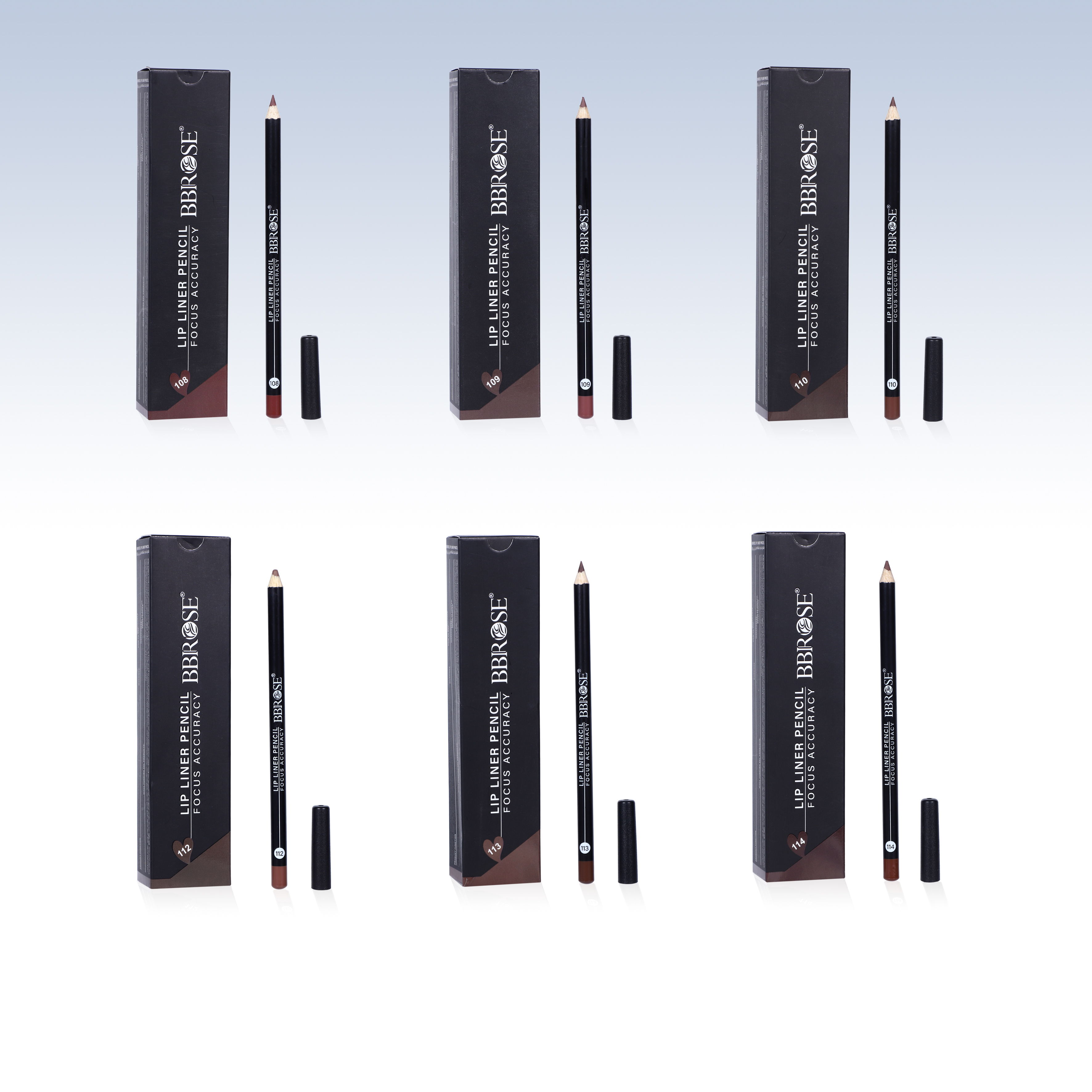 Lip Liner Pencil Focus Accuracy (Set 108–114)