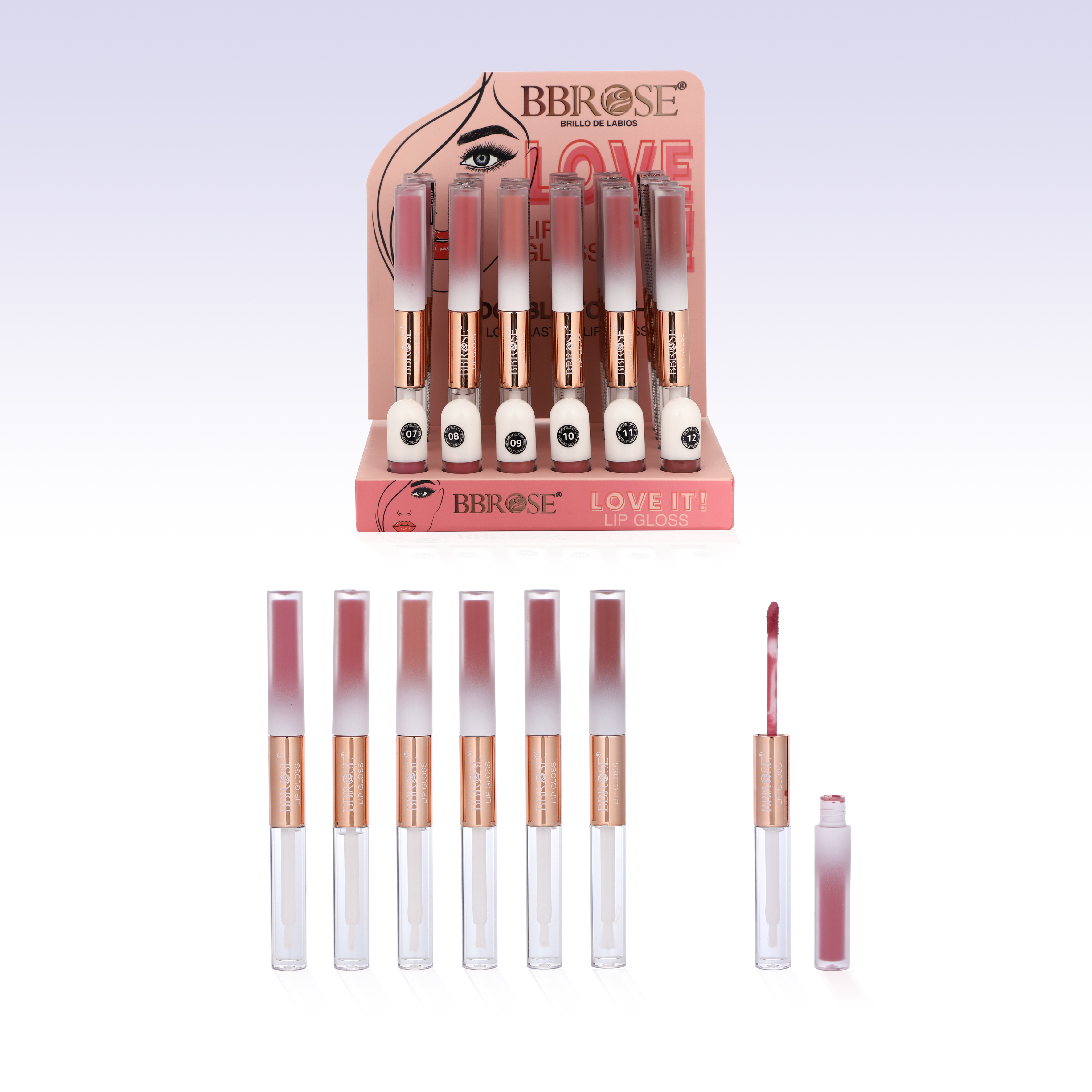 Love It! Double Head Lip Gloss 07–12