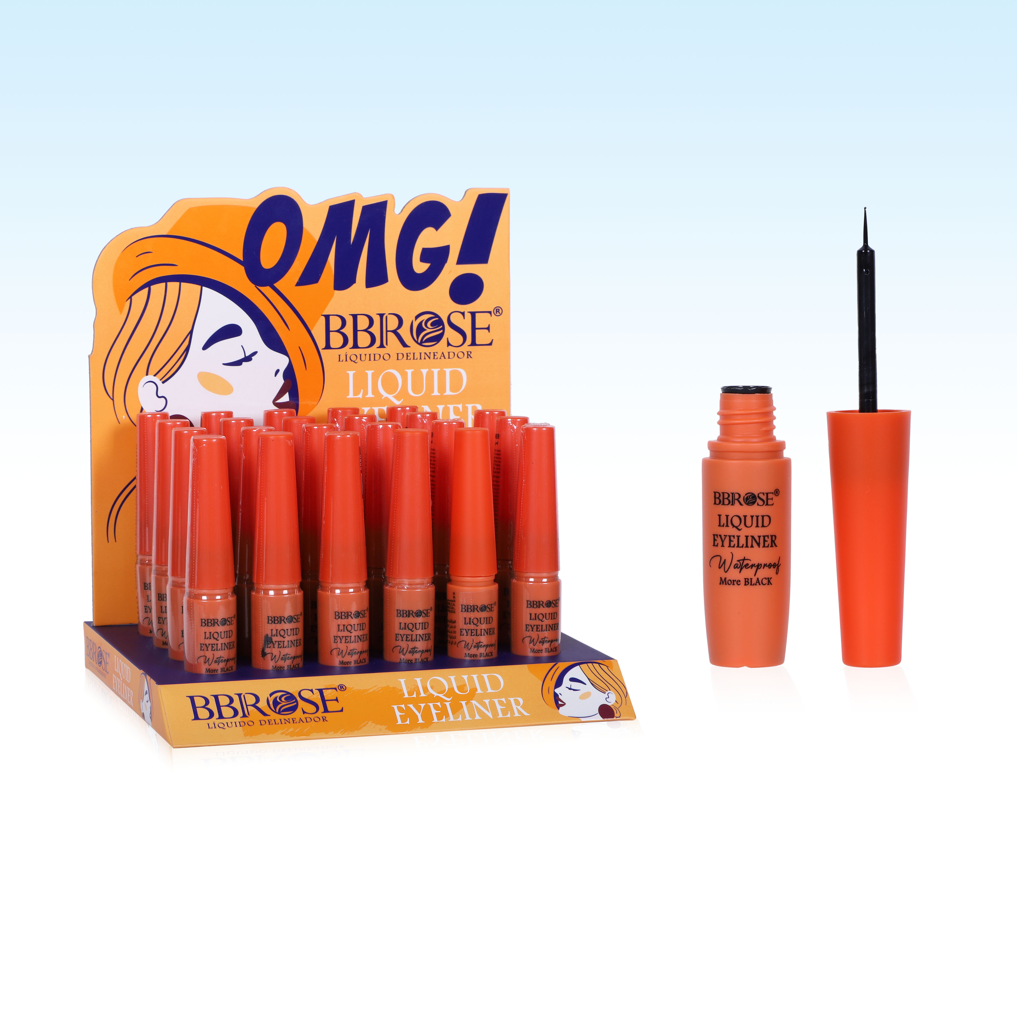 OMG! Liquid Eyeliner Waterproof More Black